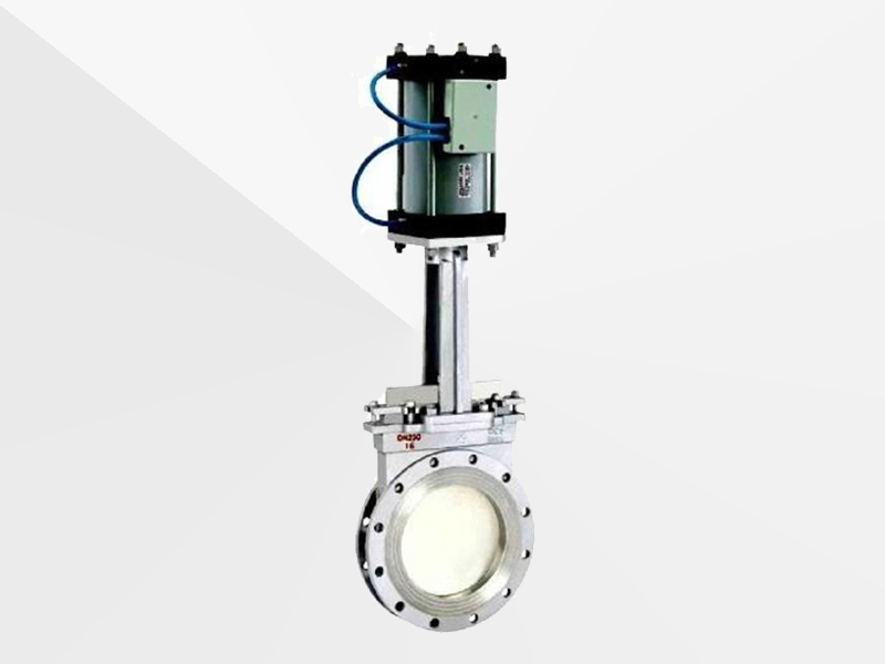 PZ673 氣動對夾式刀型閘閥